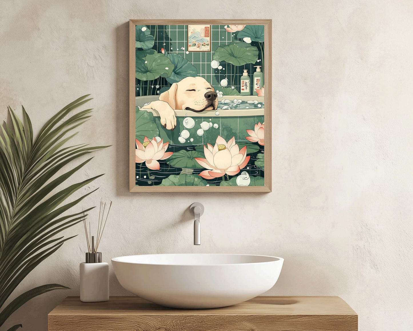 Dog mom gift print for bathroom