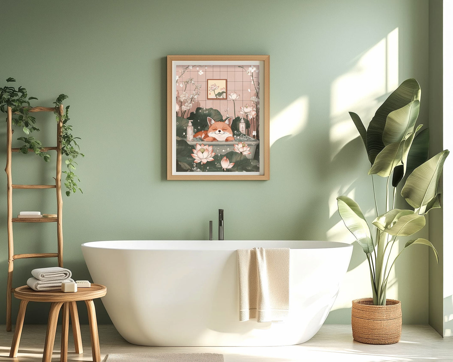 Funny fox art print – perfect for quirky animal lovers