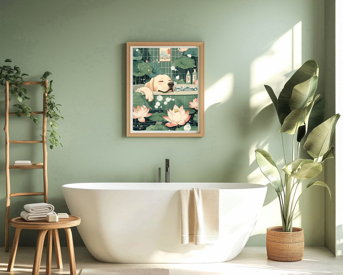 Zen pet poster with Japanese style