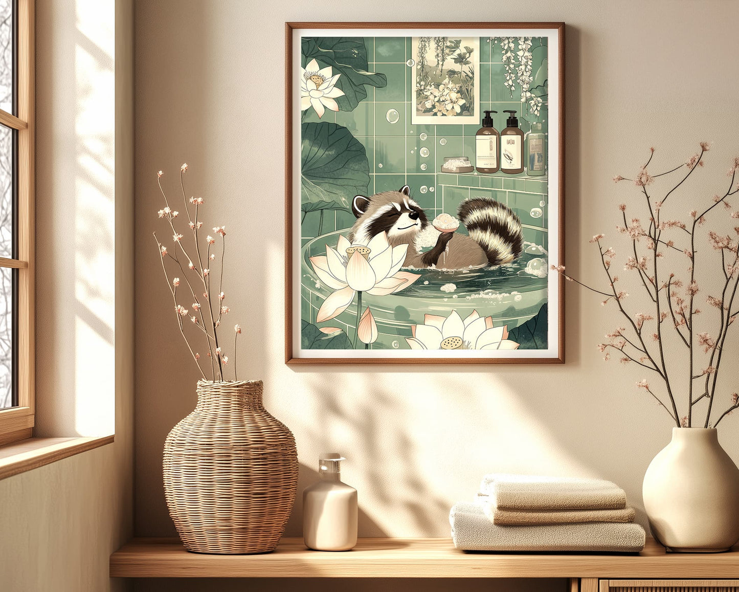 Cute woodland animal spa wall decor