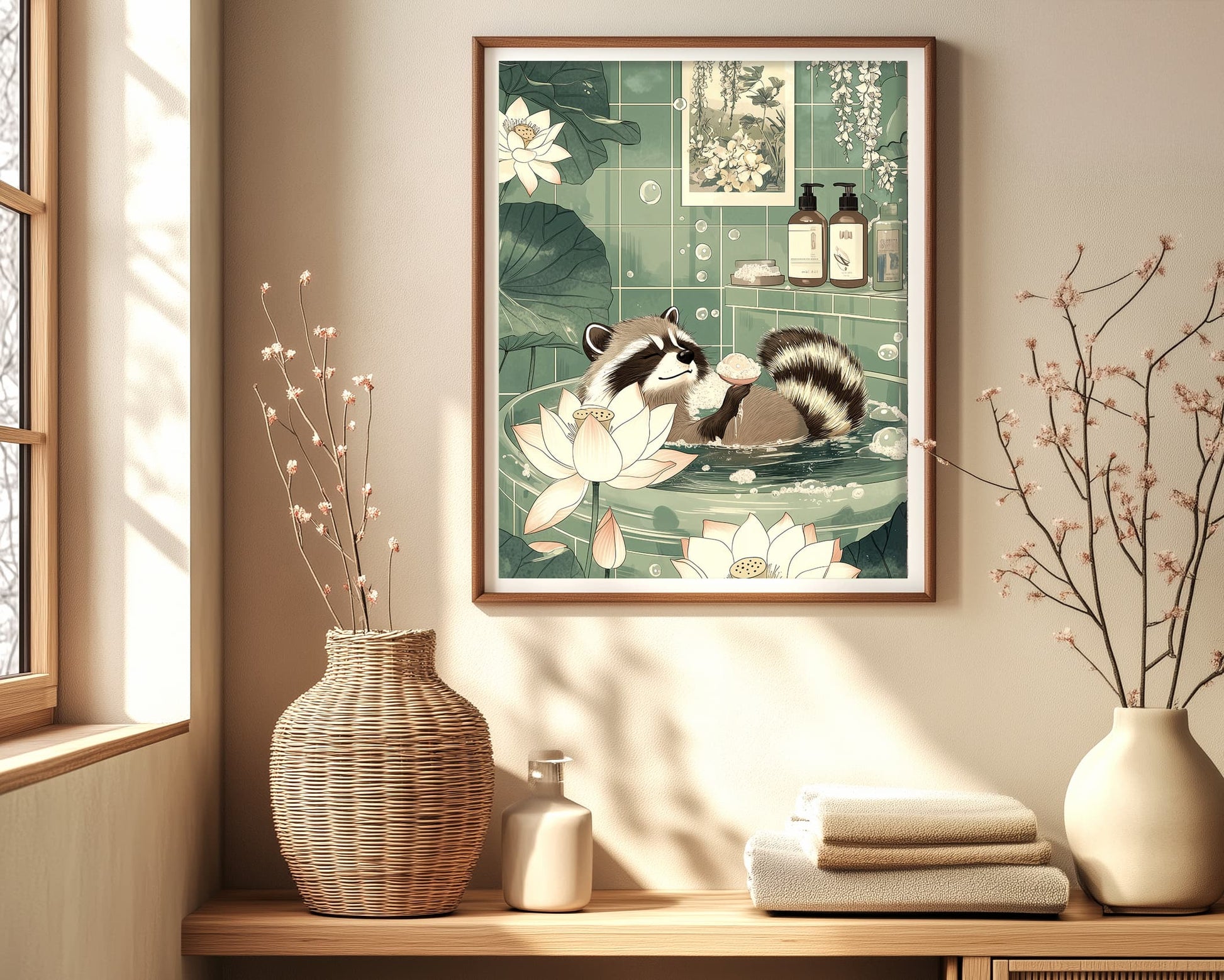Cute woodland animal spa wall decor