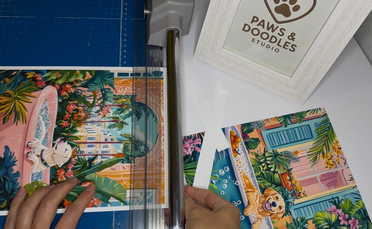 Load video: funny cat and dog posters for tropical style vacation home