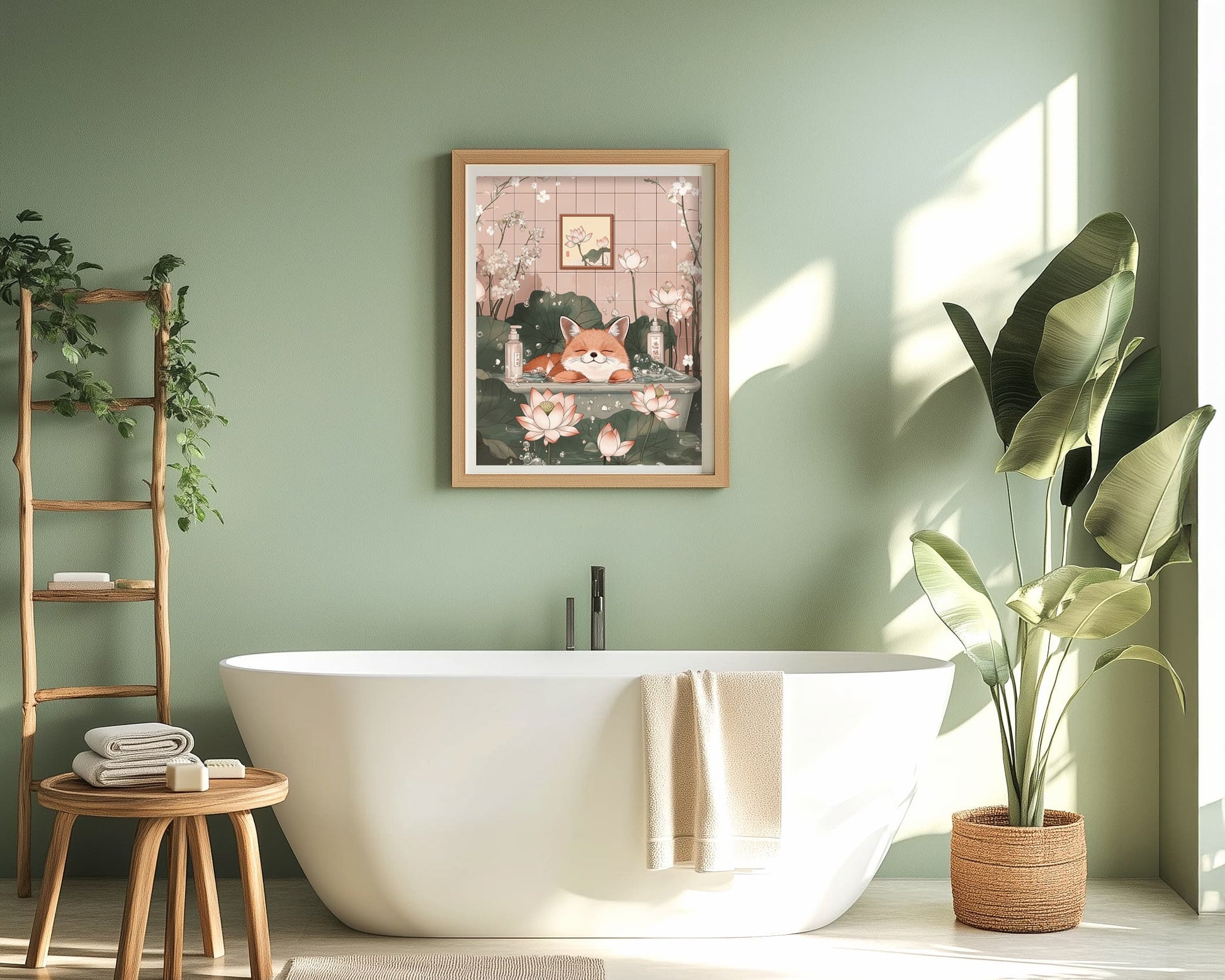 Funny fox art print – perfect for quirky animal lovers